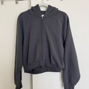 Abercrombie & Fitch Charcoal Sunday Zip up Hoodie